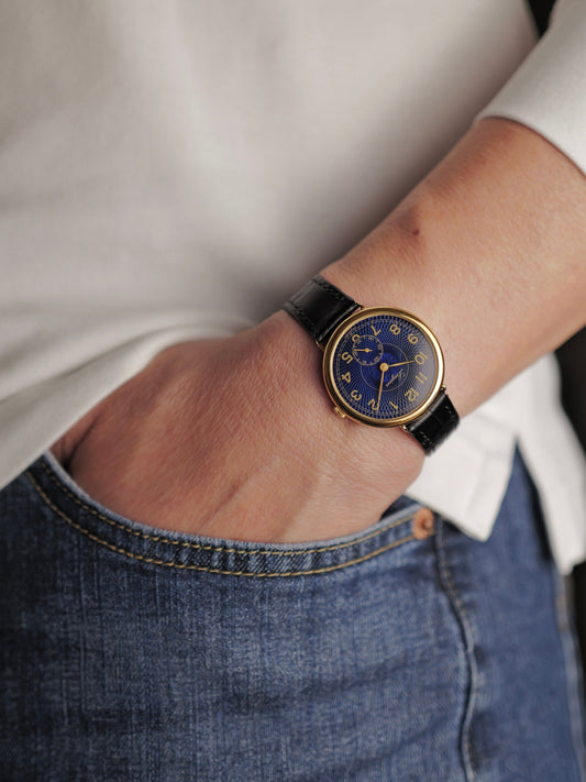 Longines “Blue Lattice Sector” Ref. 5096 (circa 1980s)
