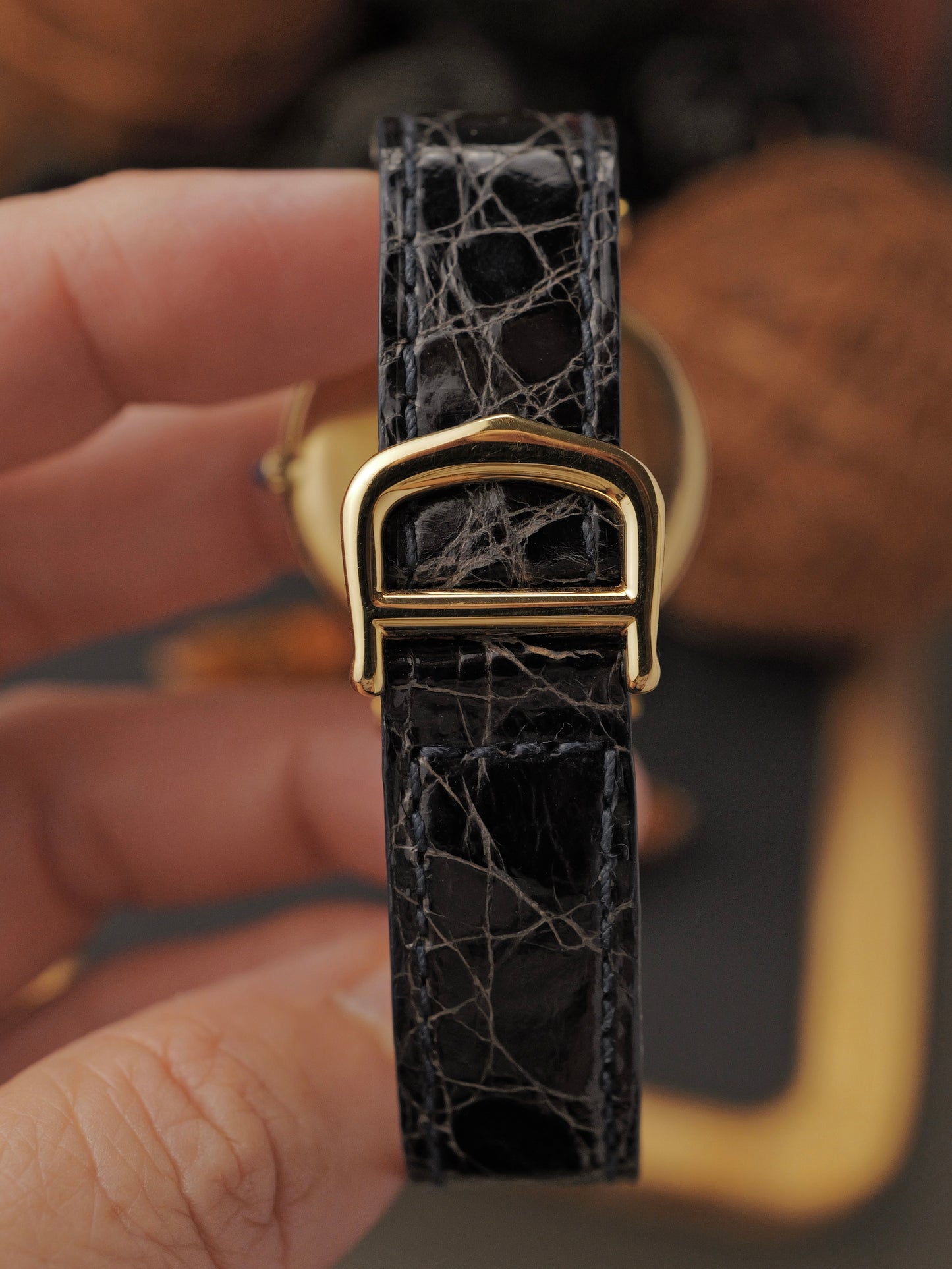 Cartier Vendôme Vermeil “Tuxedo Dial” LM Ref. 590003 (circa 1990s)
