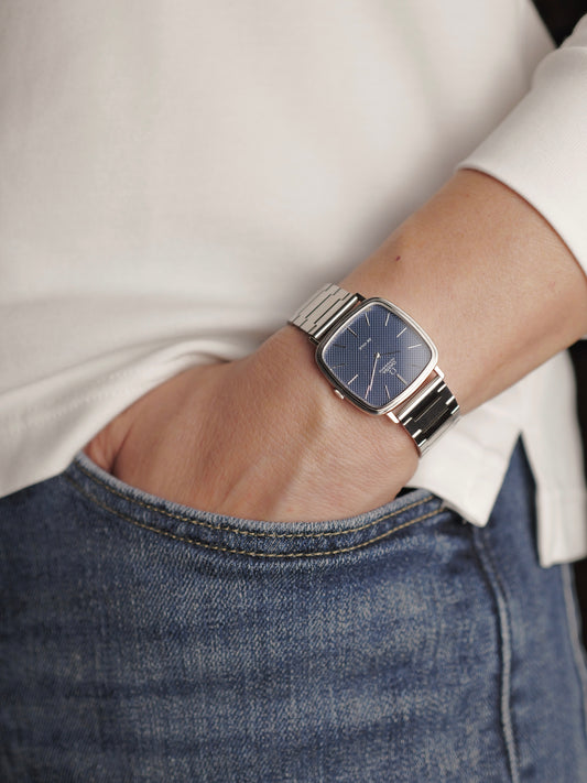 Omega De Ville “Squircle” Blue Clous de Paris Dial Ref. 151.0045 (circa 1972)
