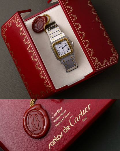 Cartier Santos Carrée Two Tone Ref. 2961 (circa 1980s)