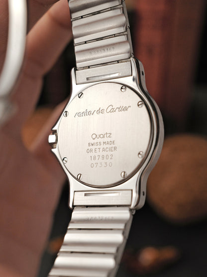 Cartier Santos Octagon Steel & 18K Gold LM Ref. 187902 (circa 1990s)