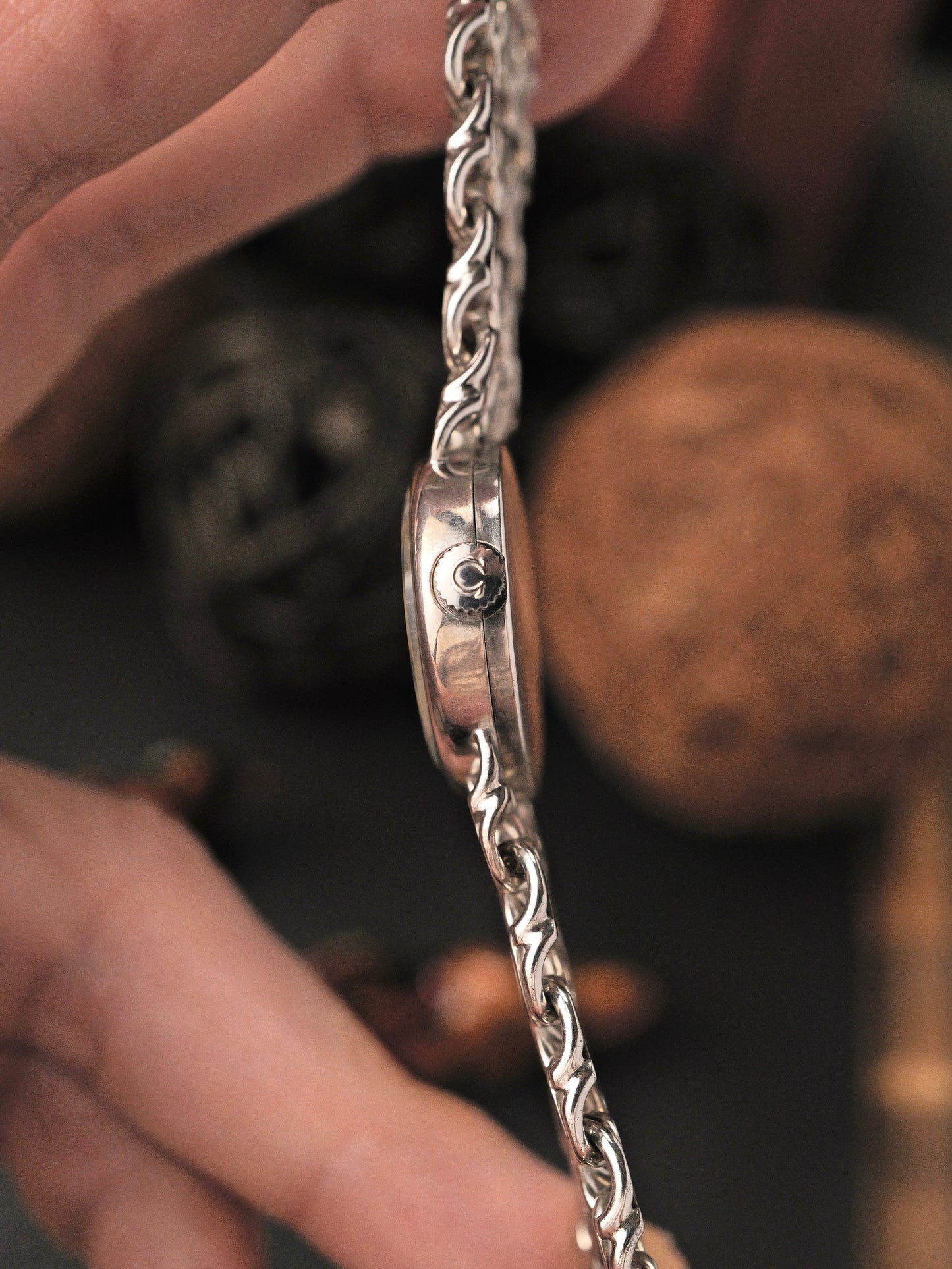 Omega De Ville Jeux D’Argent “Grima” Sterling Silver Watch & Bracelet Ref. RS711.1903 (circa 1972)