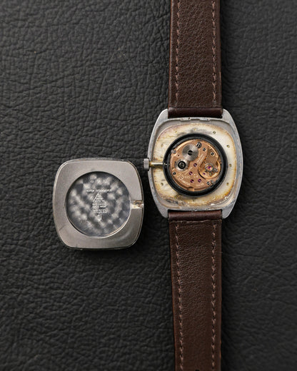 Omega De Ville “Tonneau TV” Brushed Silver Dial Ref. 111.0139 (circa 1975)