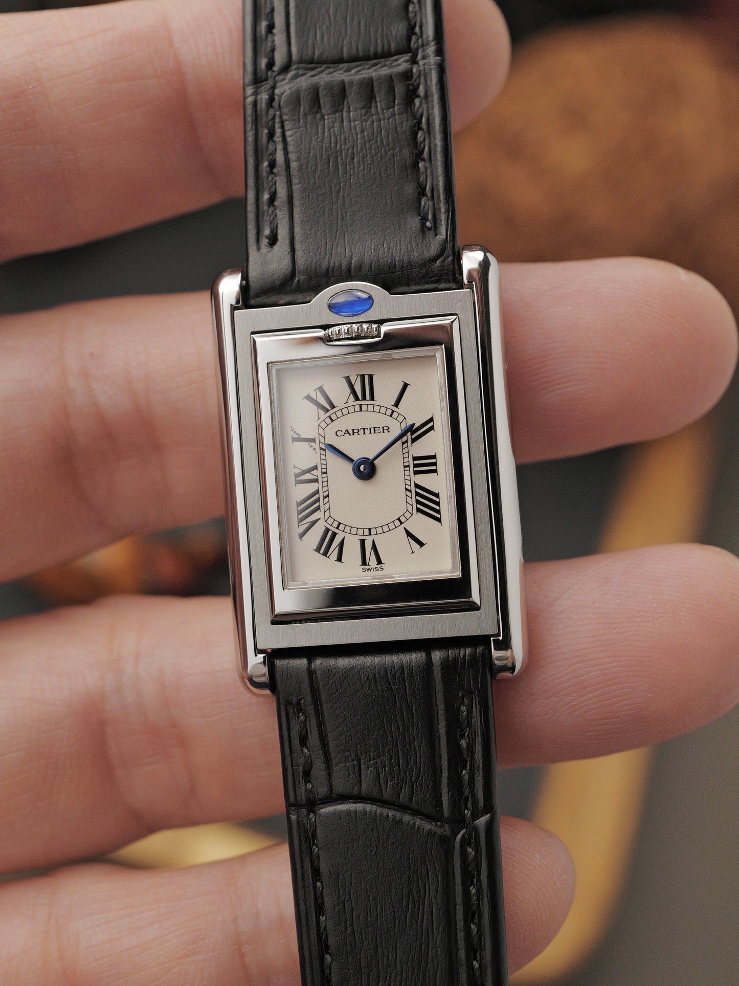 Cartier Tank Basculante SM FULL SET Box & Papers Ref. 2386 (circa 1999)