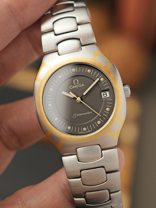 Omega Seamaster Polaris Steel + Gold FULL SET Ref. 396.1022 (circa 1986)
