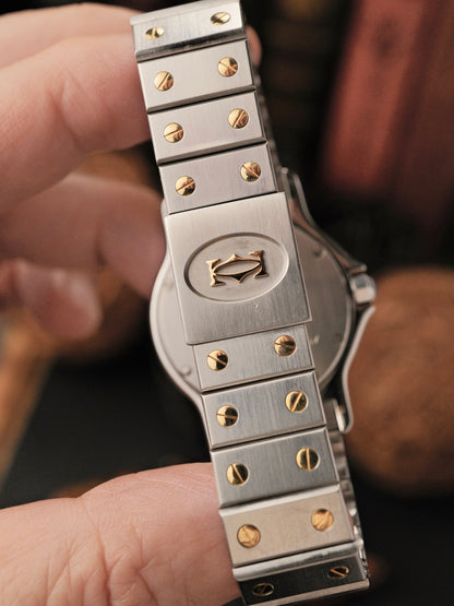 Cartier Santos Octagon Steel & 18K Gold LM Ref. 187902 (circa 1990s)