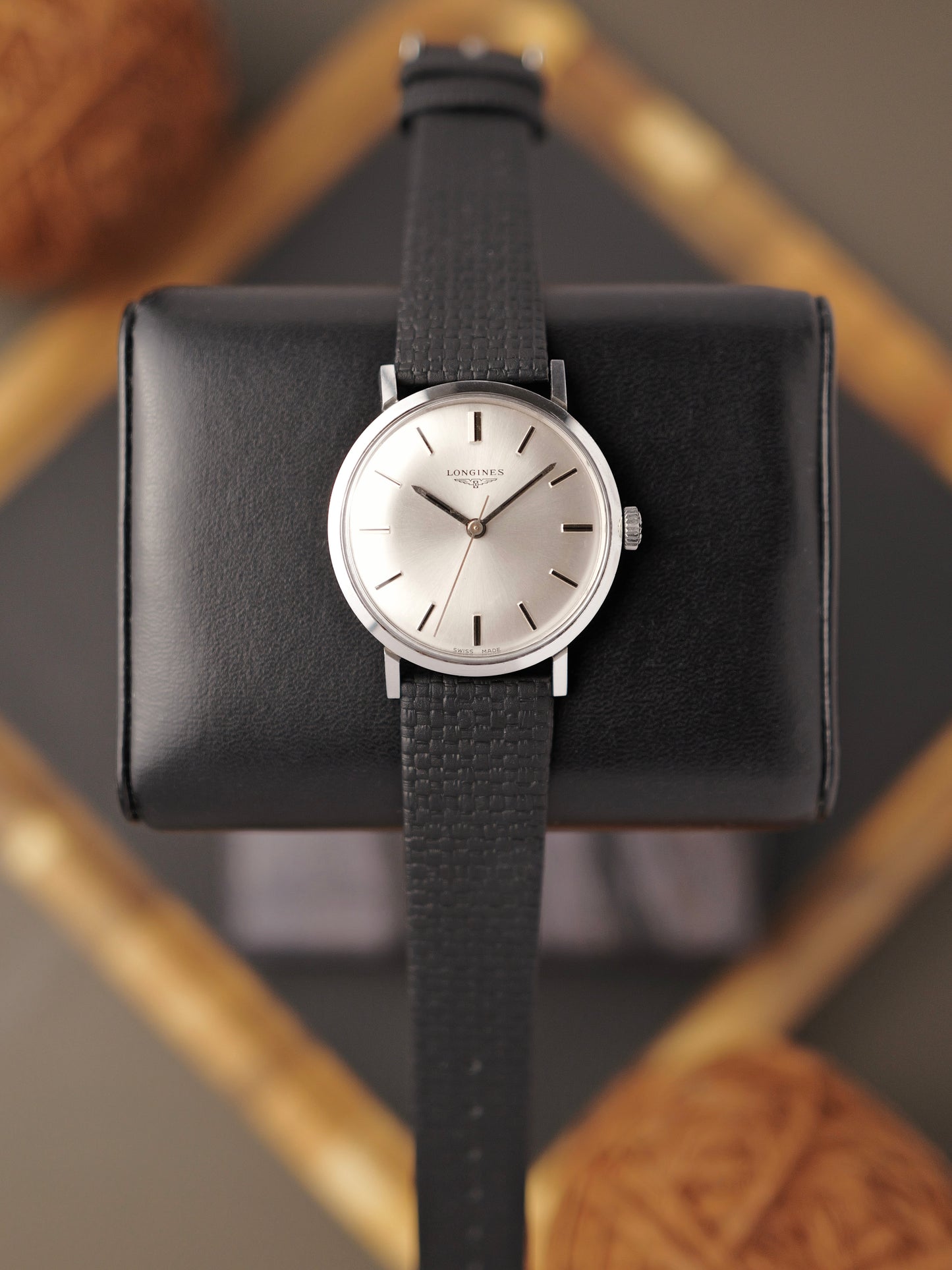 Longines “Calatrava” Domed Silver Sunburst Dial Ref. 7841 (circa 1960s)