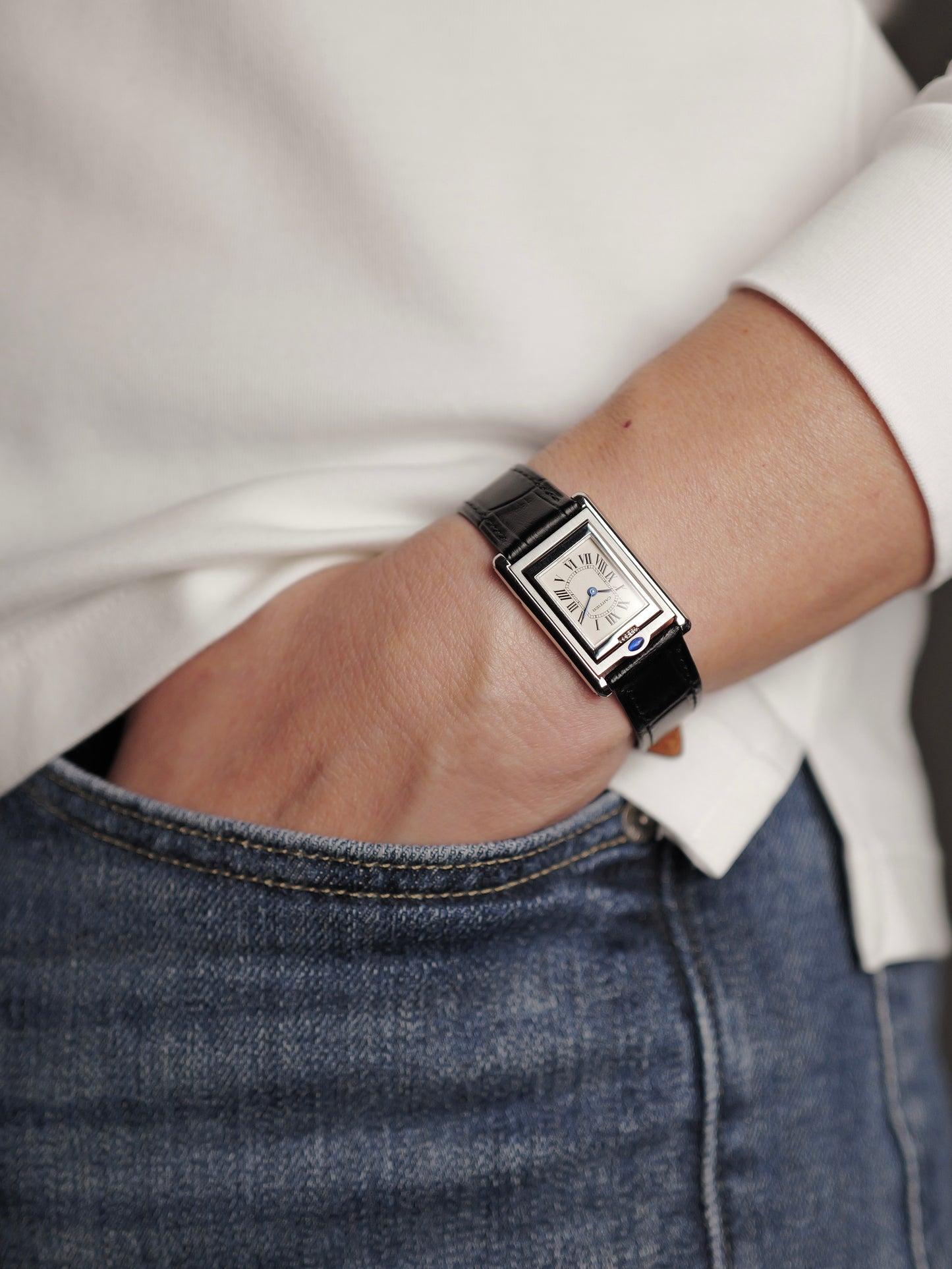Cartier Tank Basculante SM FULL SET Box & Papers Ref. 2386 (circa 1999)