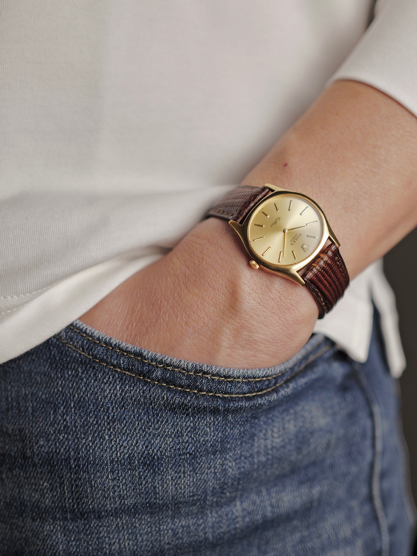 Rolex Cellini “Oval Tonneau” 18K Gold Ref. 3802 (circa 1969)