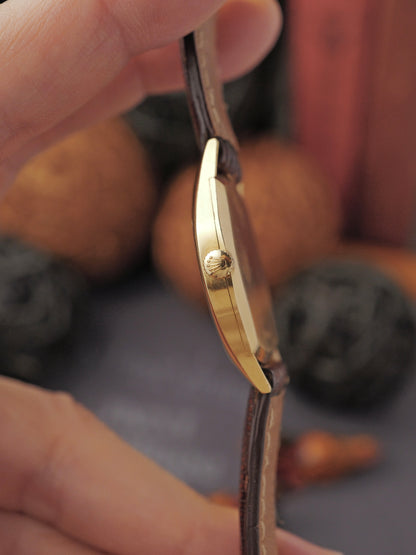 Rolex Cellini “Oval Tonneau” 18K Gold Ref. 3802 (circa 1969)