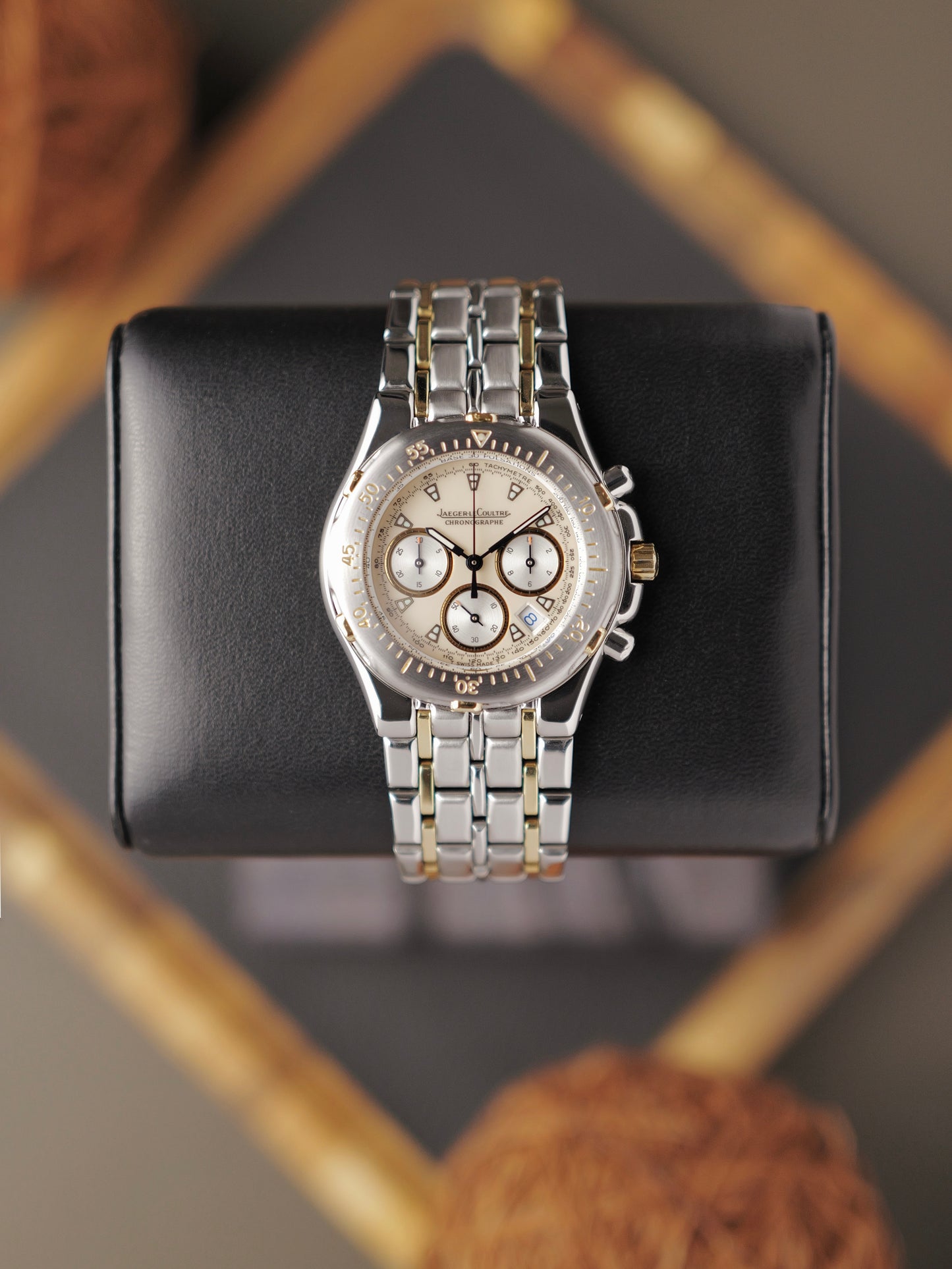 Jaeger-LeCoultre Kryos Chronographe Diver Steel + 18K Yellow Gold FULL SET Ref. 305.5.31 (circa 2004)