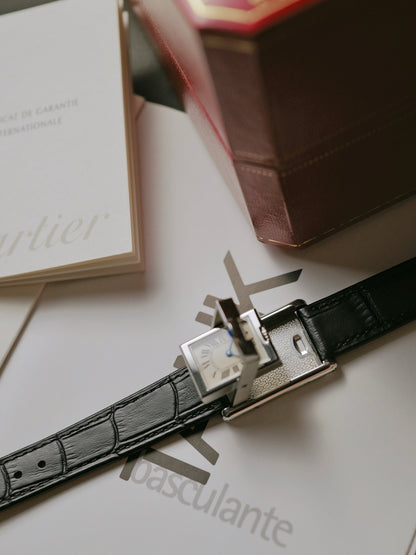Cartier Tank Basculante SM FULL SET Box & Papers Ref. 2386 (circa 1999)