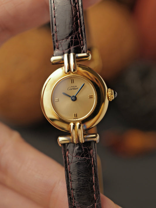 Cartier Colisée “Champagne Cardinal” Must de Cartier Vermeil Ref. 590002 (circa 1980s)