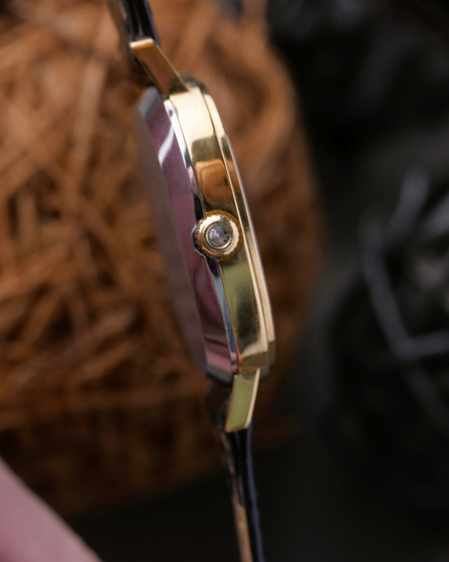 Omega De Ville “Ellipse” Brushed Golden Dial Travel Watch Ref. 191.0046 (circa 1980s)
