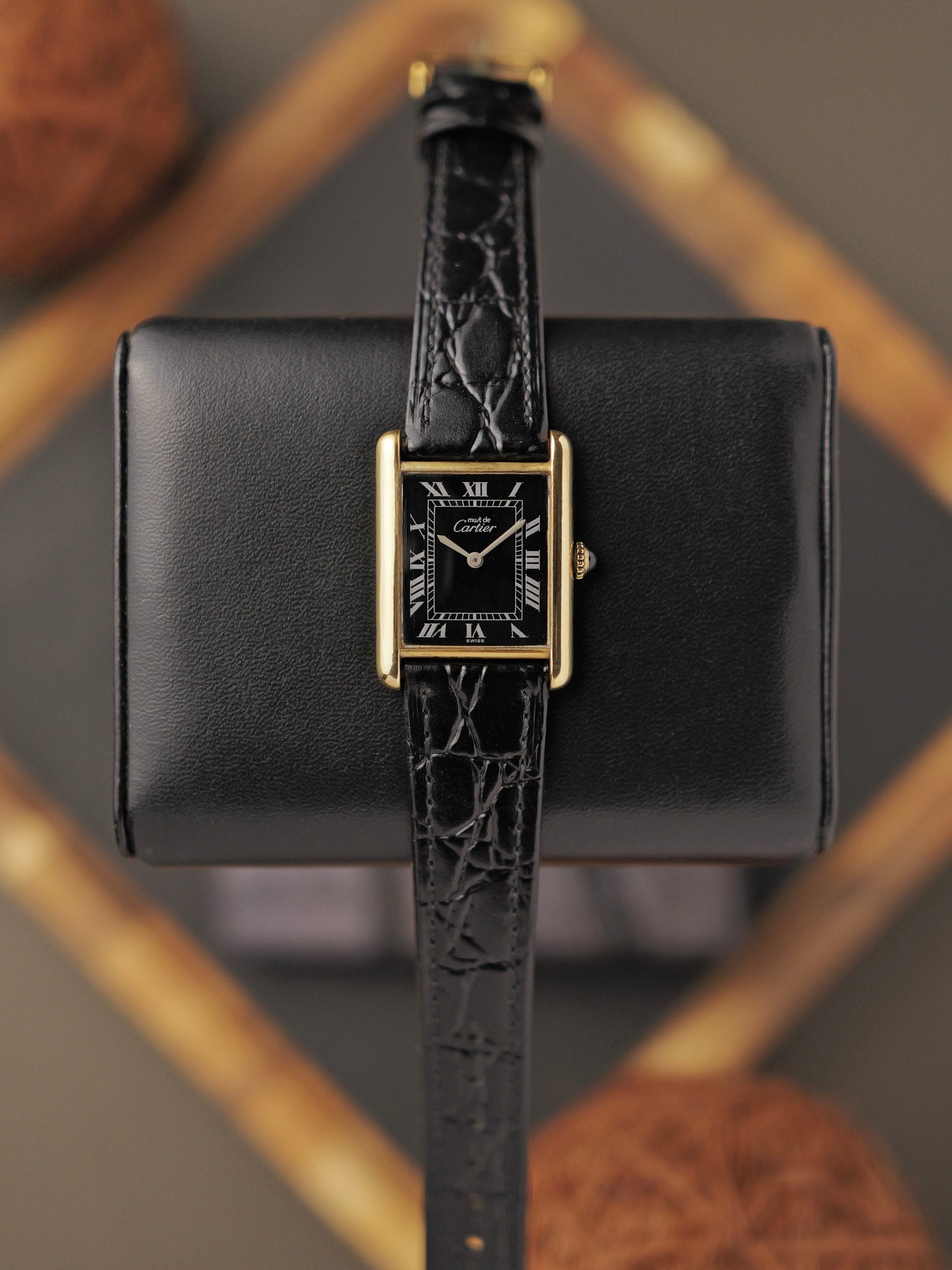 Cartier Tank Vermeil “Tuxedo” LM (circa 1980s)