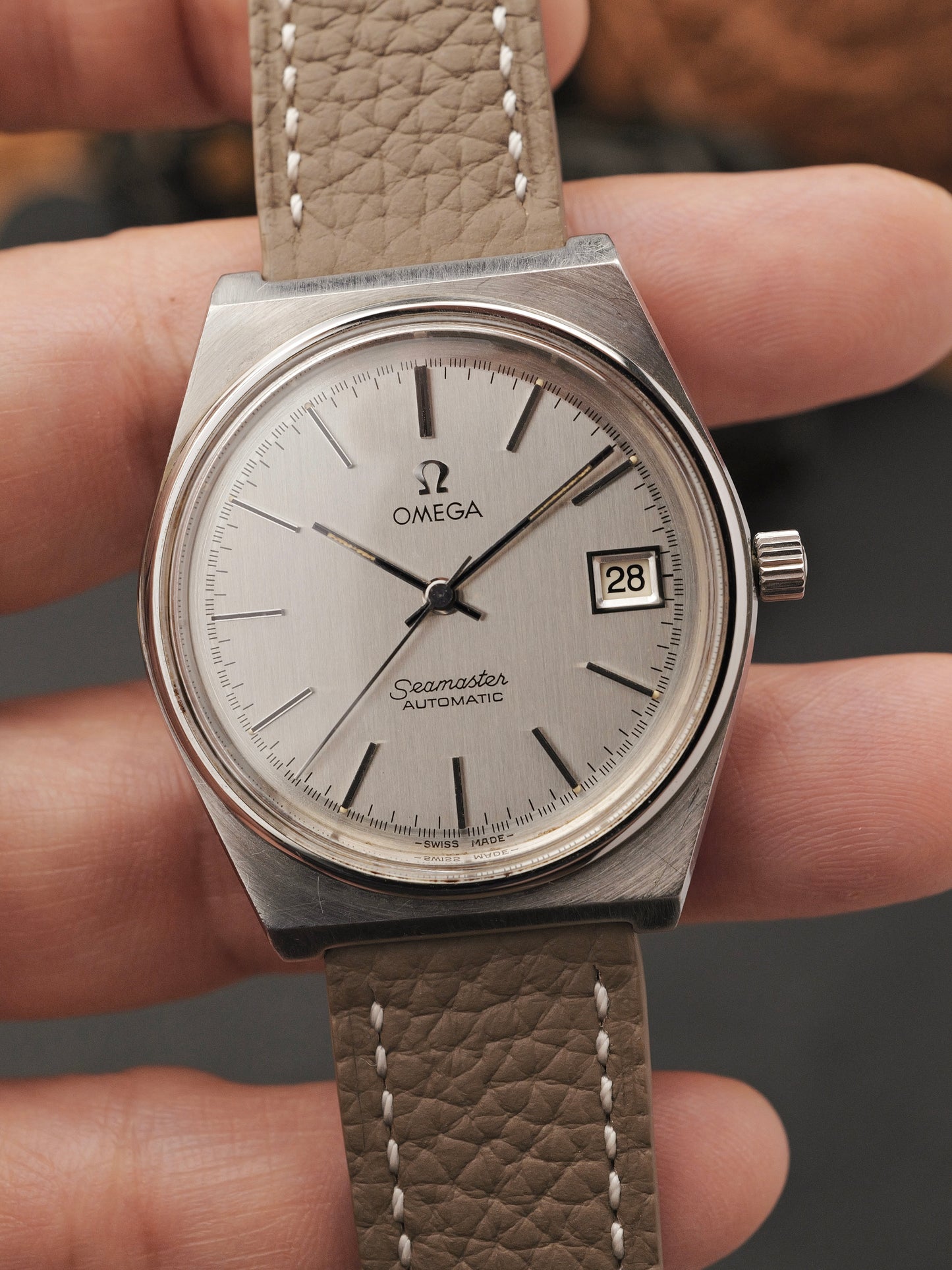 Omega Seamaster Automatic Date “Tonneau” Ref. 166.0203 (circa 1979)