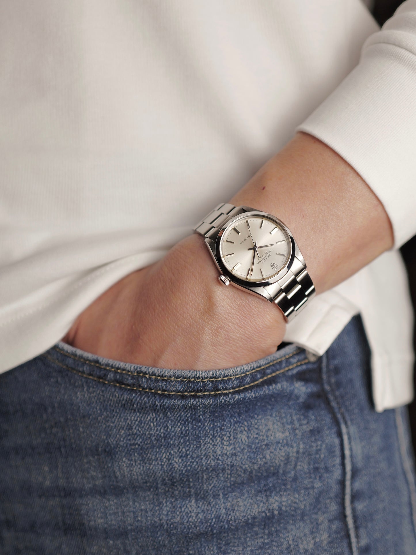 Rolex Oyster Perpetual Air-King Precision w/ Box and Rolex Service Papers Ref. 5500 (circa 1981/2)