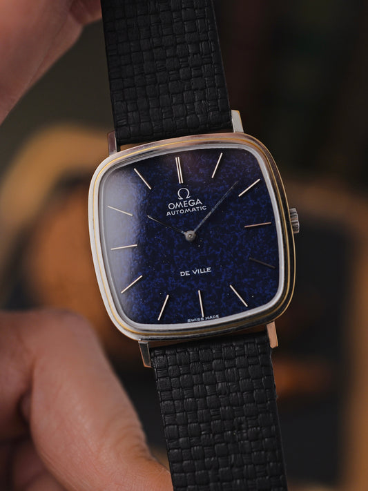 Omega De Ville “Aventurine” Lacquer Dial Squircle w/ Box and Papers Ref. 151.0045 (circa 1973)