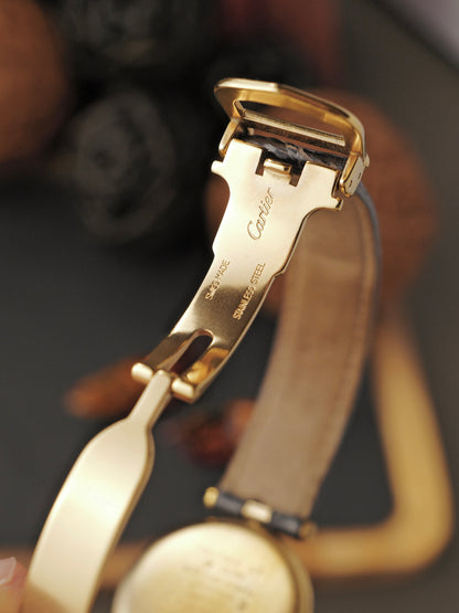 Cartier Vendôme Vermeil “Tuxedo Dial” LM Ref. 590003 (circa 1990s)