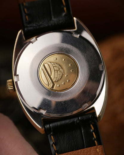 Omega Constellation Gold “C” Case Silver Linen Dial Ref. 168.027 (circa late 1960s)