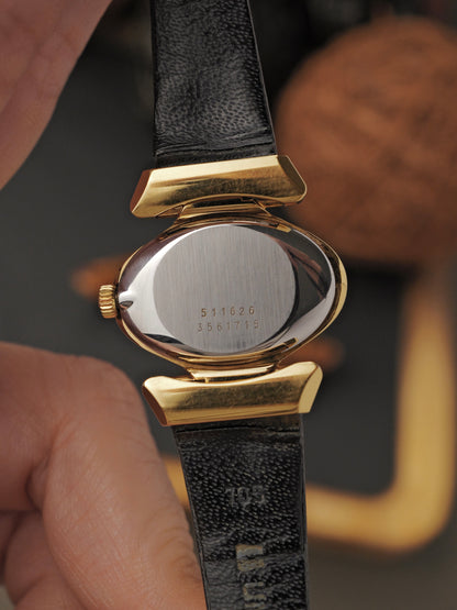 Universal Genève “Gold Horizontal Oval” Convertible Lugs Ref. 511626 (Circa 1960s)