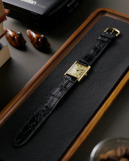 Cartier Tank Must de Cartier Vermeil Champagne LM Ref. 590005 (circa 1991)