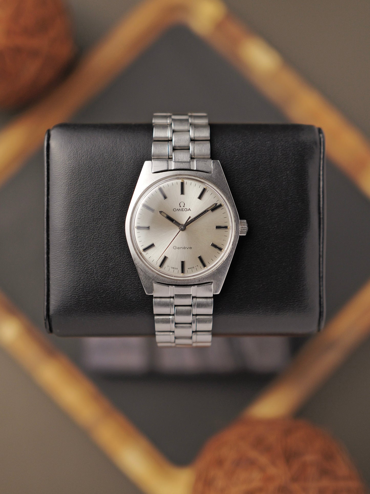 Omega Genève “Silver Tonneau" with Bracelet Ref. 135.041 (circa 1970)