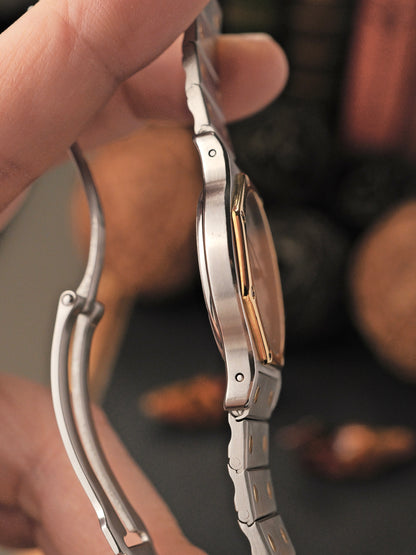 Cartier Santos Octagon Steel & 18K Gold LM Ref. 187902 (circa 1990s)