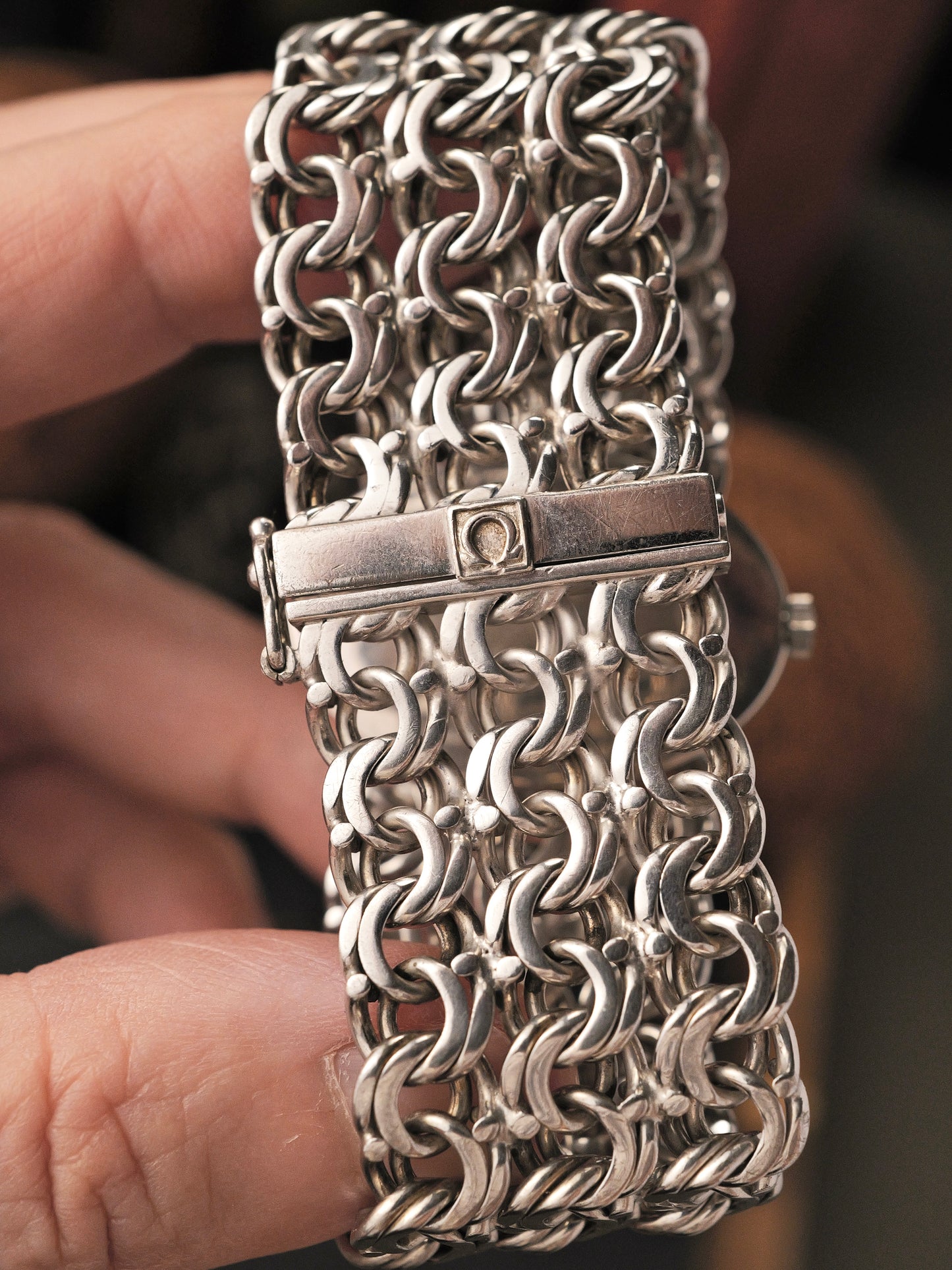 Omega De Ville Jeux D’Argent “Grima” Sterling Silver Watch & Bracelet Ref. RS711.1903 (circa 1972)