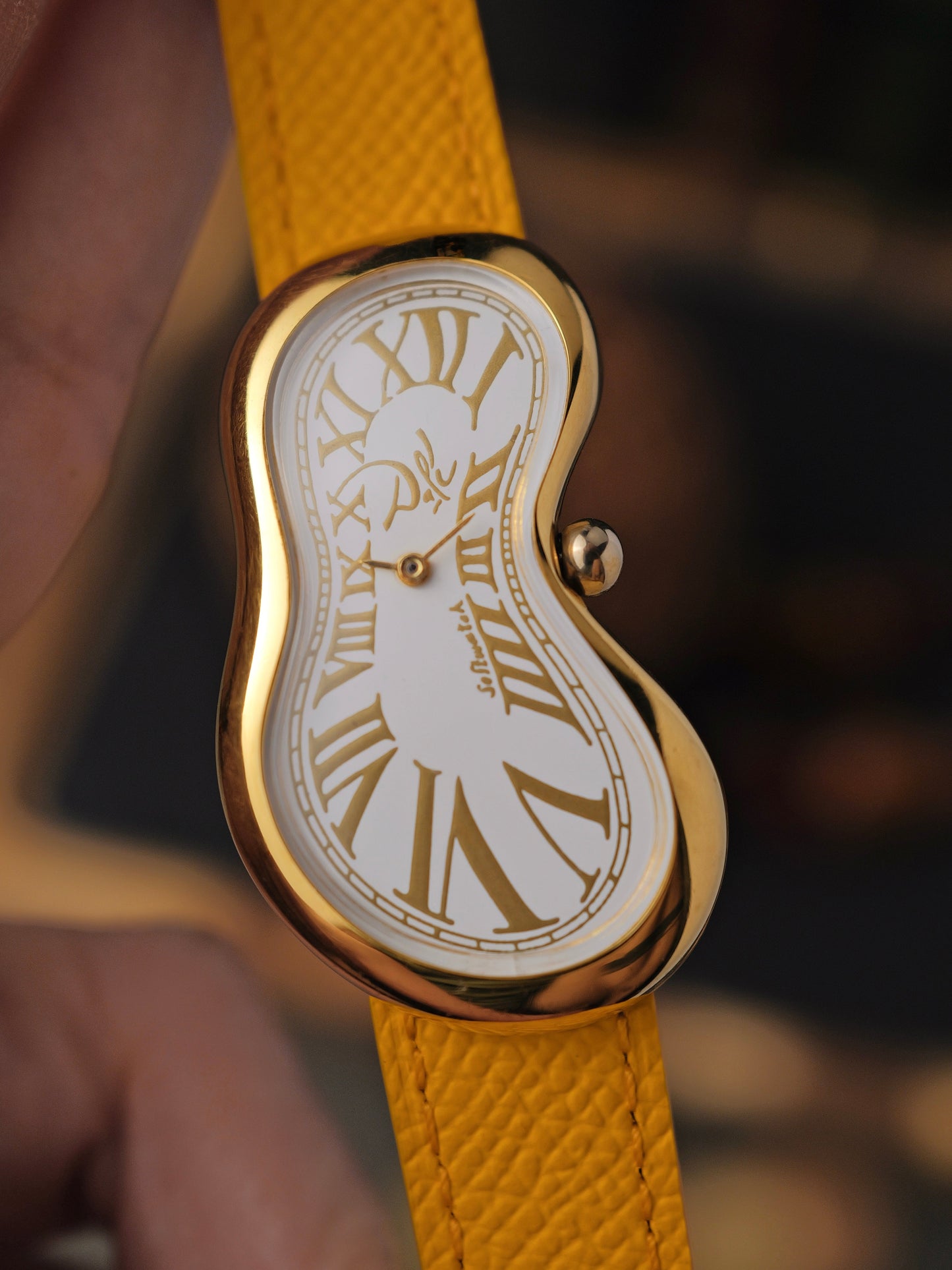 Exaequo Softwatch “Dali” 2nd Series White Gilt (circa 1990s)