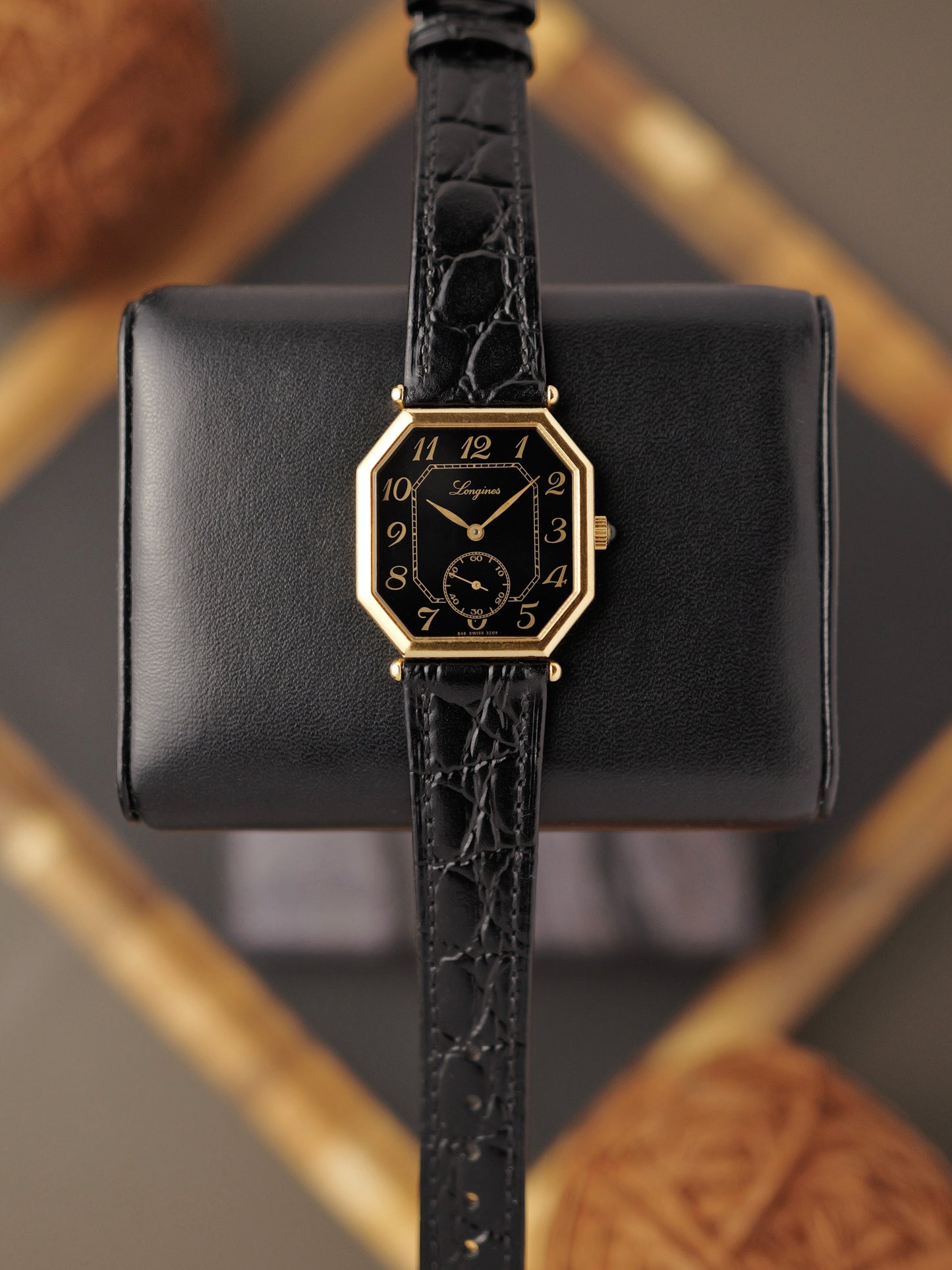 Longines Octagon Large “Black Breguet” Ref. 3209 (circa 1980s)
