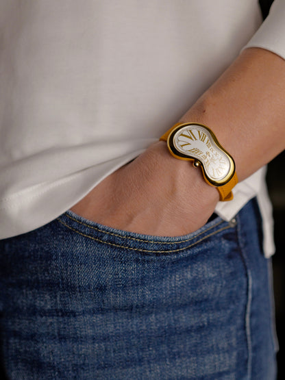 Exaequo Softwatch “Dali” 2nd Series White Gilt (circa 1990s)