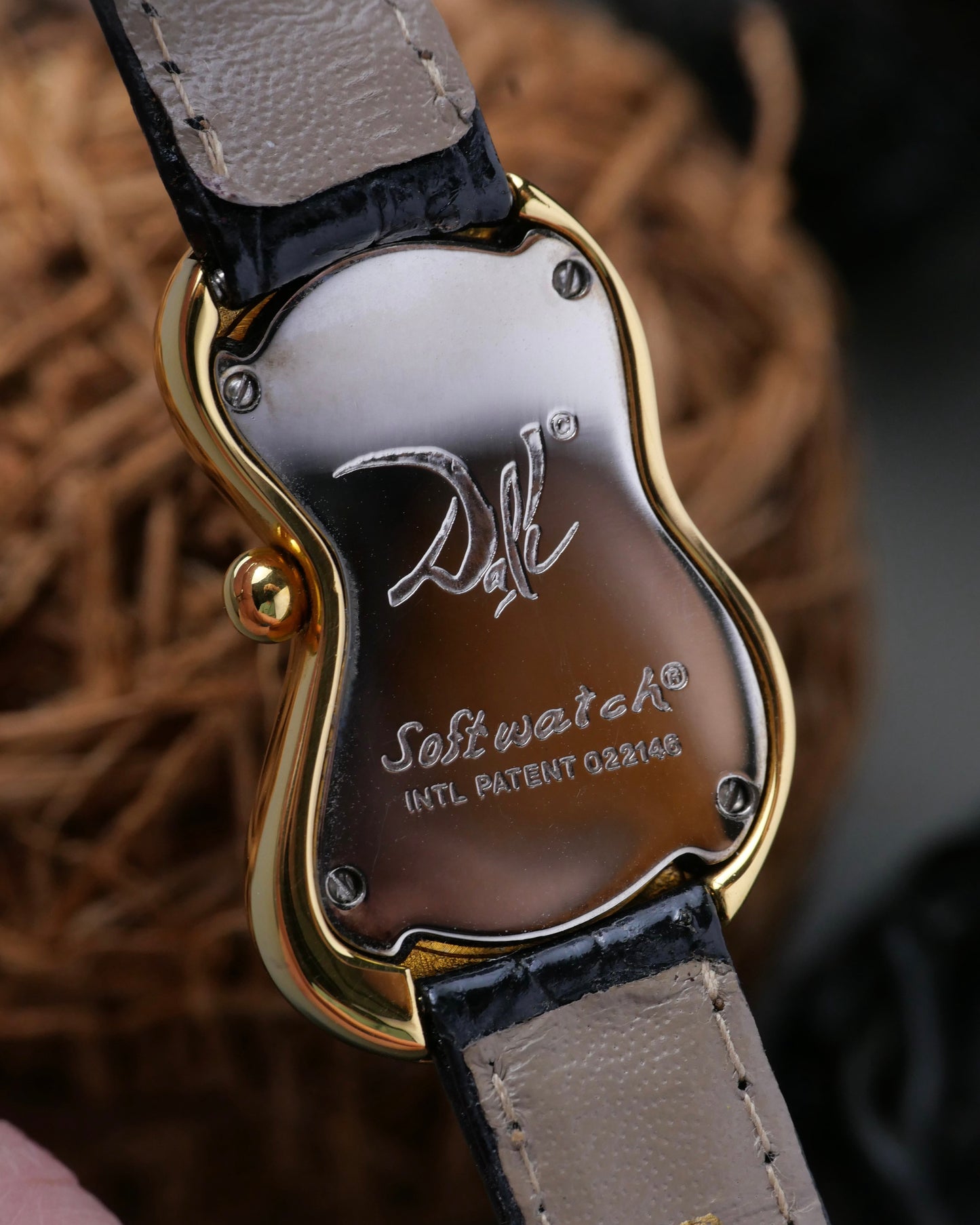 Exaequo Softwatch “Dali” 3rd Series Black Gilt (circa 1990s)