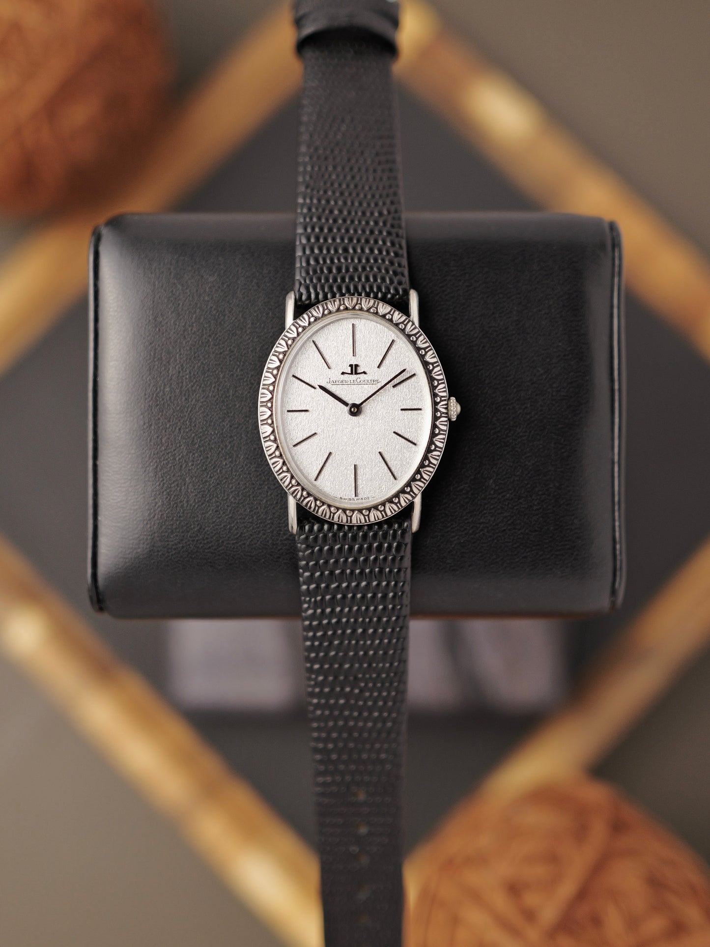 Jaeger-LeCoultre “Silver Oval Ribbon Bezel” Large 925 Sterling Silver Ref. 9035 (circa 1970s)