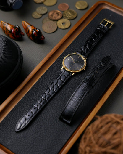 Universal Genève “Beaded Bezel” Anthracite Dial Ref. 2-566 (circa 1984)