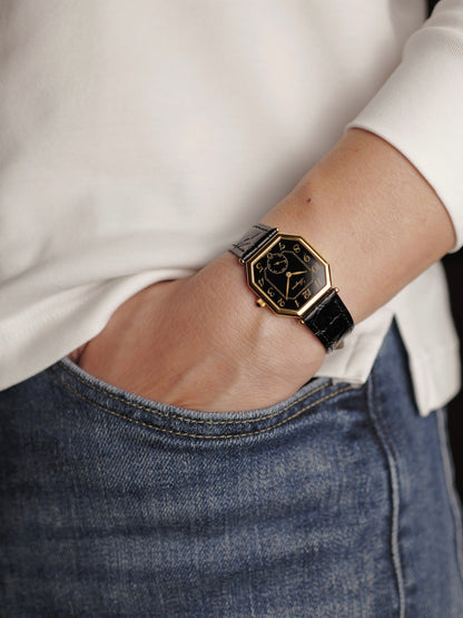 Longines Octagon Large “Black Breguet” Ref. 3209 (circa 1980s)