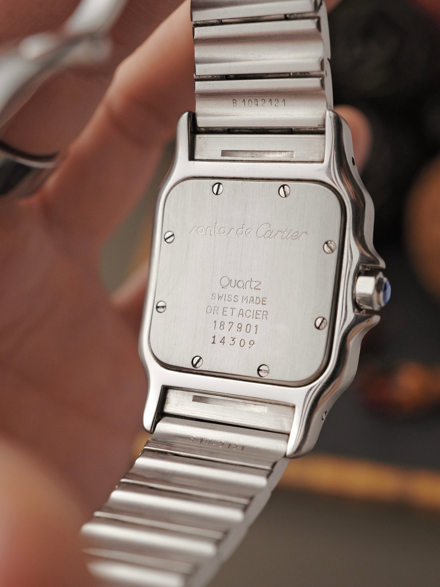 Cartier Santos Galbée Steel & 18K Gold w/ Box Ref. 187901 (circa early 80s)