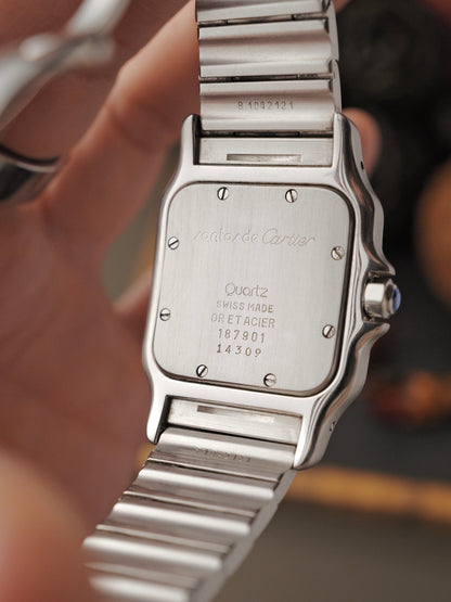 Cartier Santos Galbée Steel & 18K Gold w/ Box Ref. 187901 (circa early 80s)