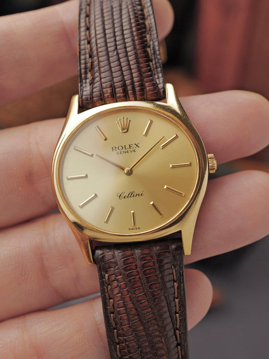 Rolex Cellini “Oval Tonneau” 18K Gold Ref. 3802 (circa 1969)