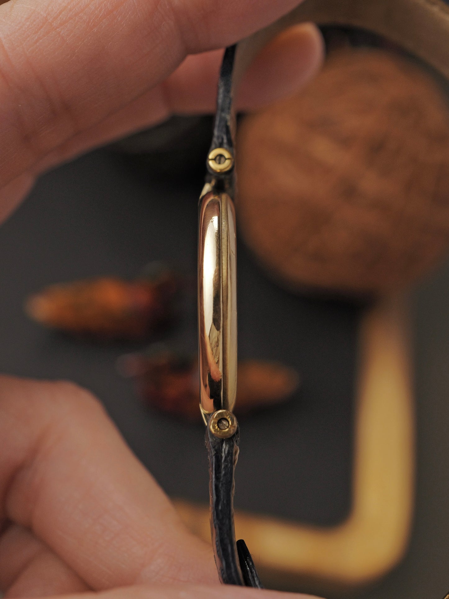 Cartier Vendôme Vermeil “Tuxedo Dial” LM Ref. 590003 (circa 1990s)