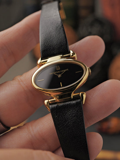 Universal Genève “Gold Horizontal Oval” Convertible Lugs Ref. 511626 (Circa 1960s)