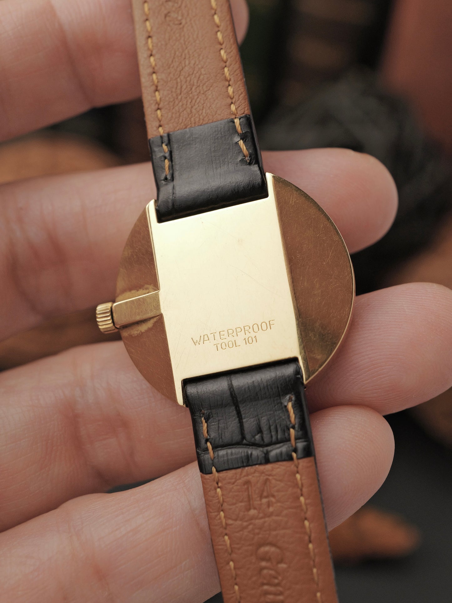 Omega De Ville “Disco Volante” Gold w/ Bakelite Bezel Ref. 515.0014 (circa early 1970s)