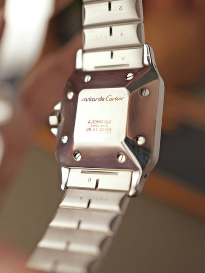 Cartier Santos Carrée Two Tone w/Box and Service Papers Ref. 2961 (circa 1981)