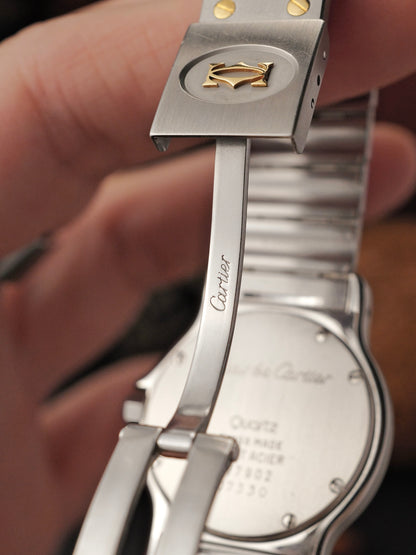 Cartier Santos Octagon Steel & 18K Gold LM Ref. 187902 (circa 1990s)