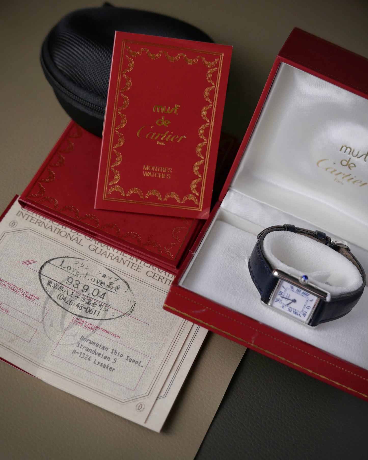 Cartier Tank Must 925 Silver “Blue Roman” SM Ref. 6057002 (circa 1993)