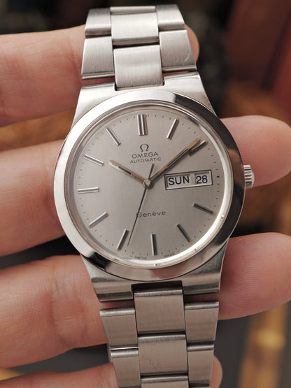 Omega Geneve Integrated Bracelet Automatic Day Date Ref. 166.0174 (circa 1973)