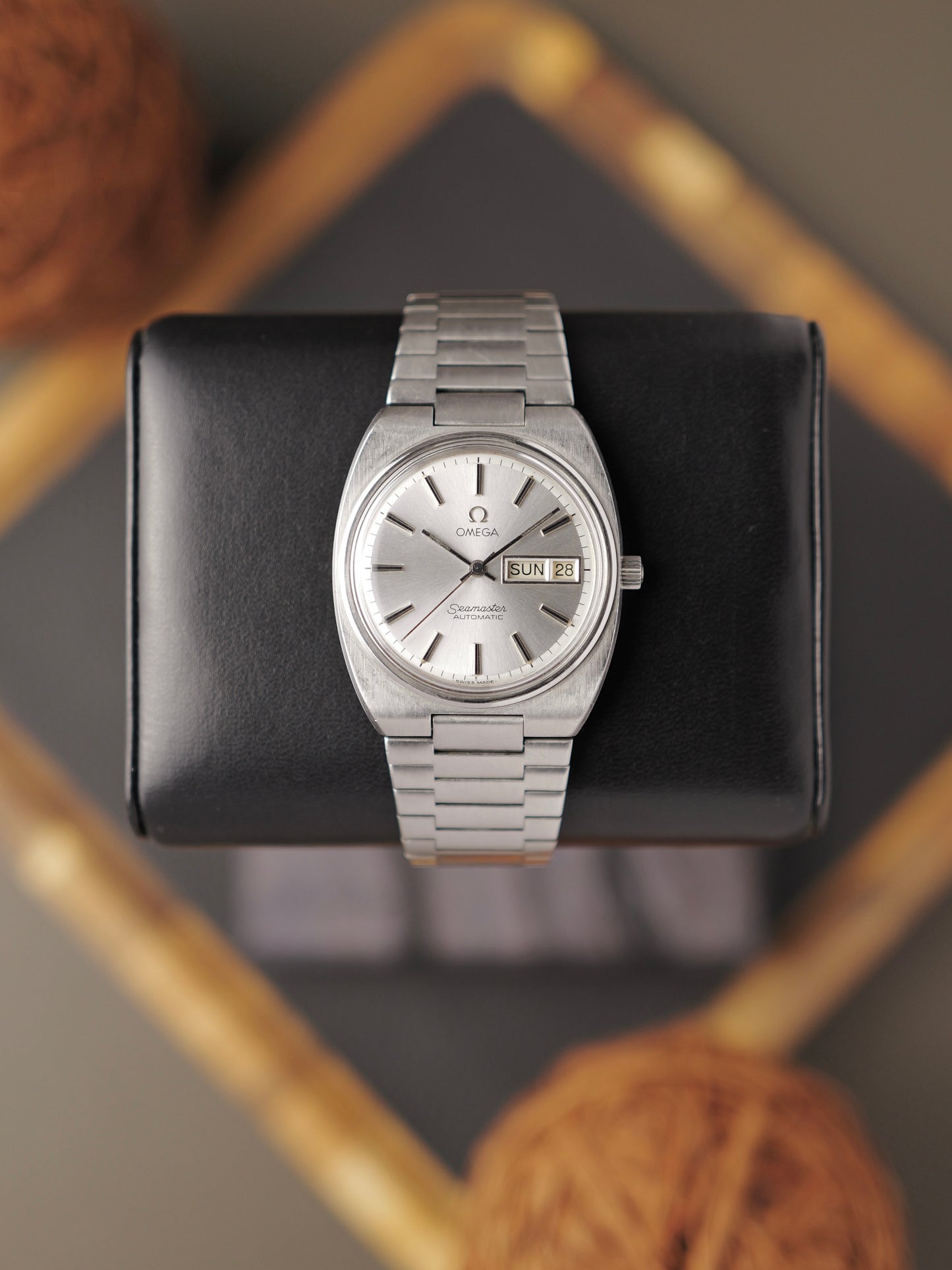 Omega Seamaster Automatic Day Date “Cushion TV Case” Ref. 366.0848/166.0216.2 (circa 1982)