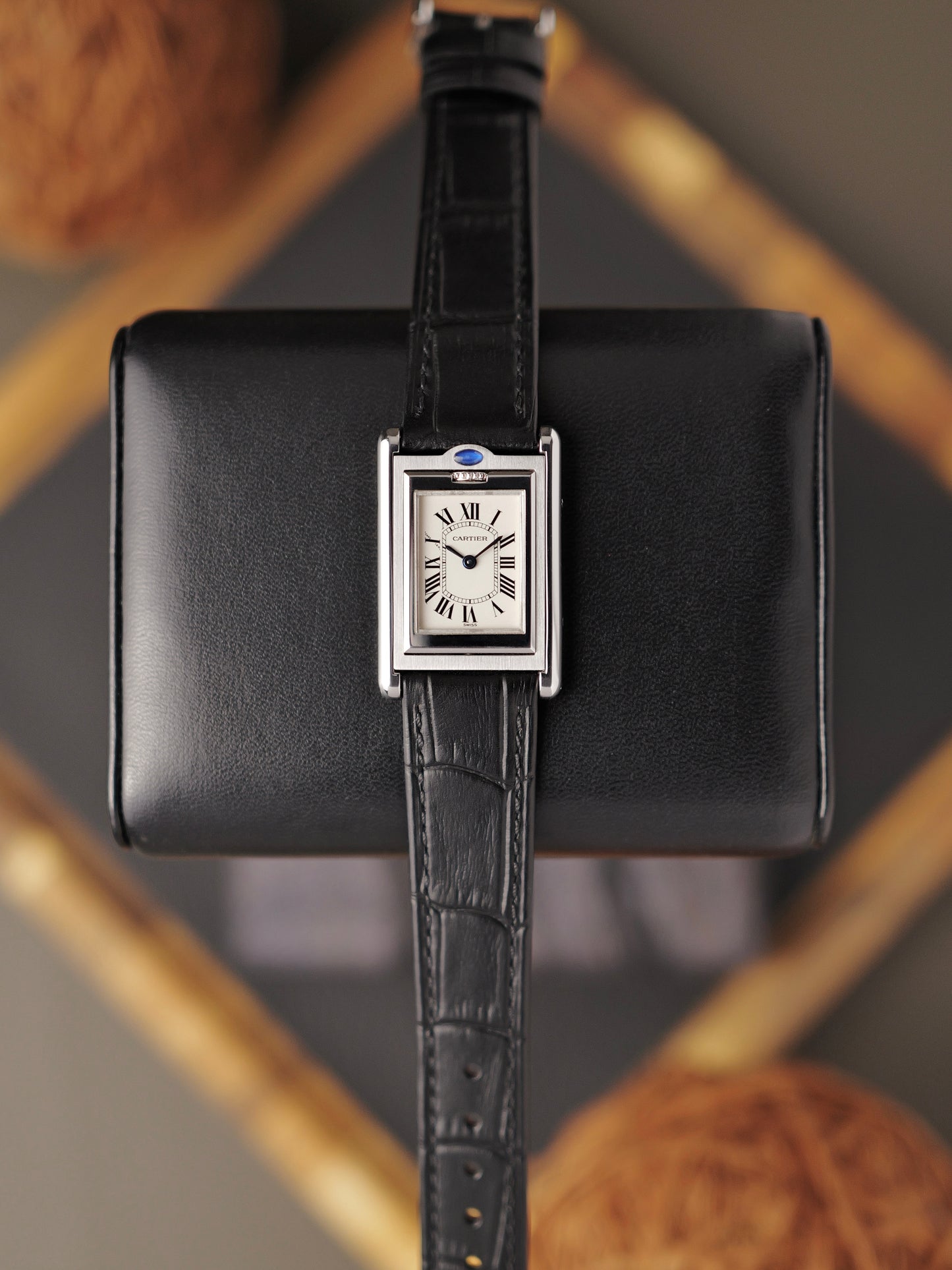 Cartier Tank Basculante SM FULL SET Box & Papers Ref. 2386 (circa 1999)
