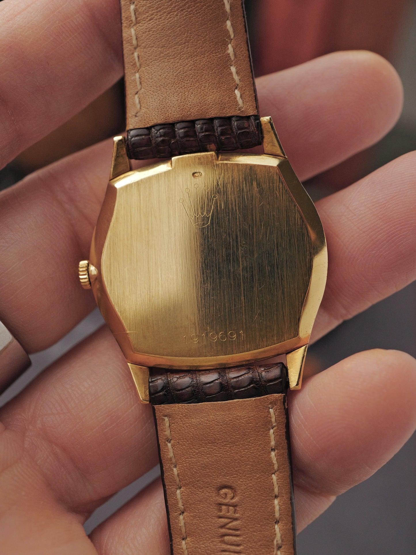 Rolex Cellini “Oval Tonneau” 18K Gold Ref. 3802 (circa 1969)
