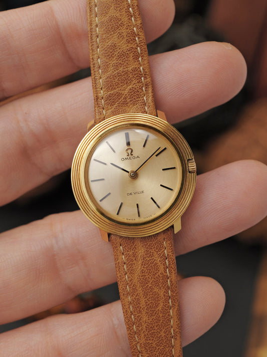 Omega De Ville Mini “Disco Volante” Gold Stepped Bezel Ref. 511.195 (circa 1968)